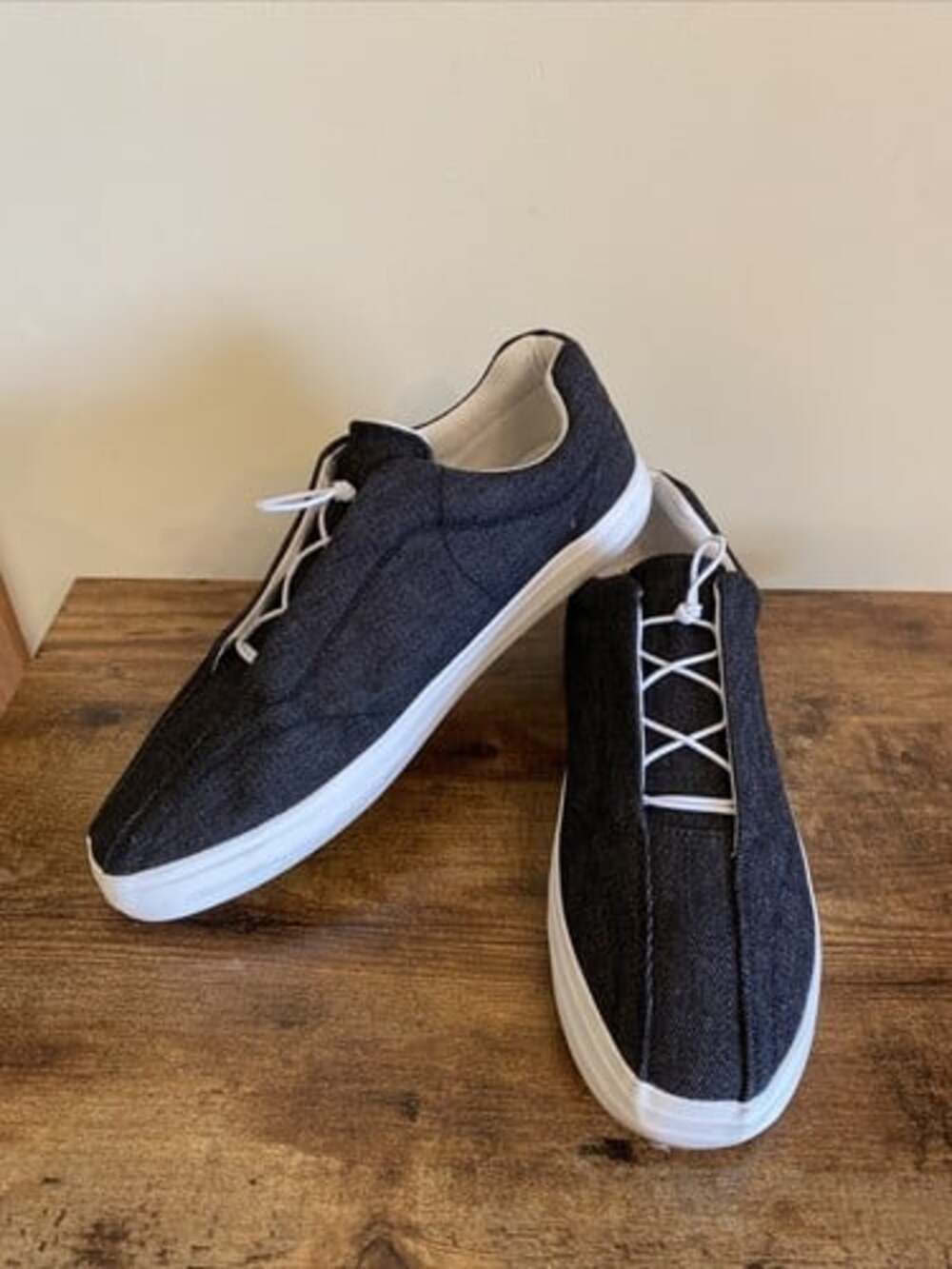 Comfortview Athleticcva Bungee Black Denim Bungee Sneakers size 12M Slip On